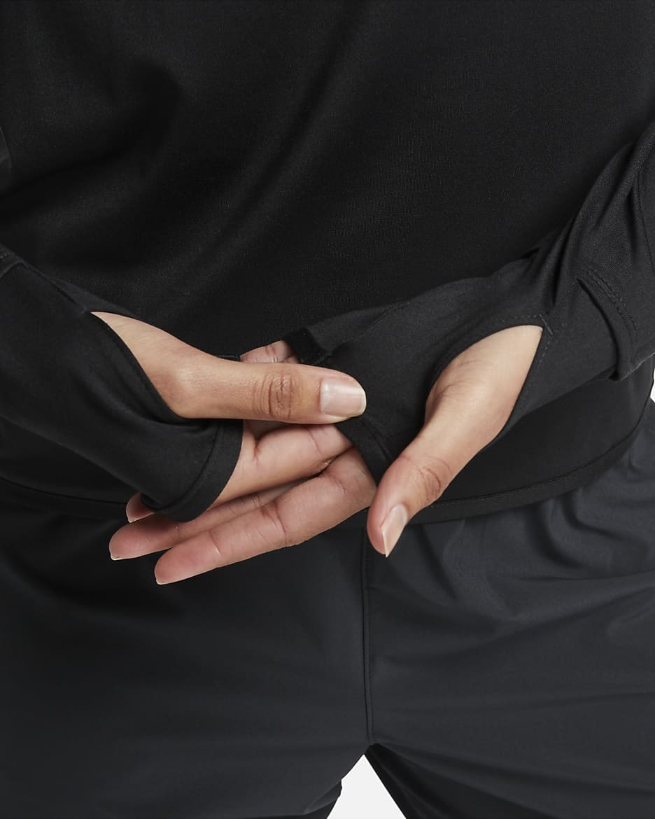 Nike black quarter zip womens best sale